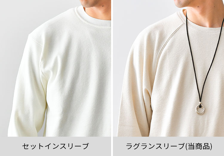 白のTシャツを着た状態の方のアップ画像の比較