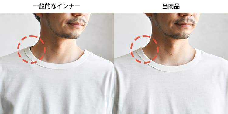 tシャツからはみ出さない 人気 インナー