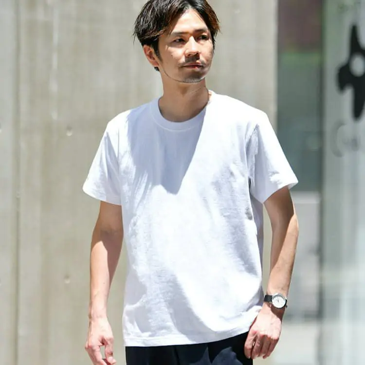 無地tシャツ 40代 コレクション メンズ